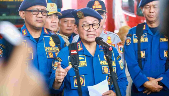 Gubernur Pramono Apresiasi Petugas dan Relawan Pemadam Kebakaran.
