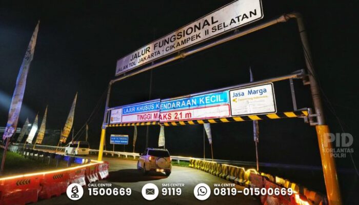 Tol Fungsional Japek II Selatan Resmi di Buka dan Gratis,demi Kelancaran Arus Balik