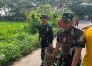 TNI, Polisi, dan Warga Kompak Bersih-Bersih Pasar Pasilian