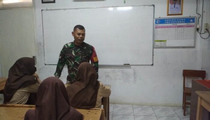 Babinsa Masuk Sekolah: Serka Rimun Ajak Siswa SMK Yapernas Lawan Bahaya Narkoba