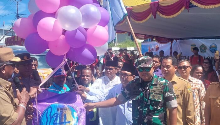 Semangat Paskah Menyala di Timika: Dandim 1710/Mimika Hadiri Parade Oikumene 2025