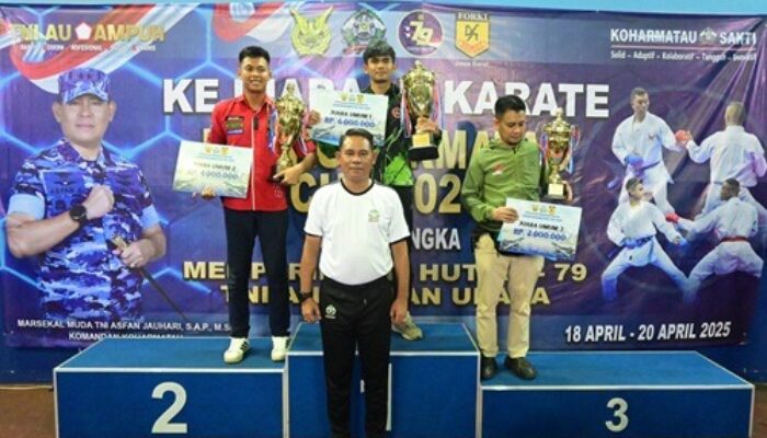 Skadron Udara 33 Lanud Sultan Hasanuddin Sabet Juara 2 di Kejuaraan Karate Dankoharmatau Cup 2025