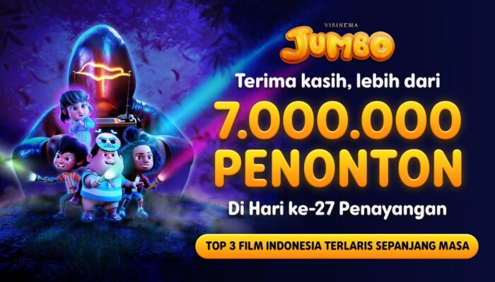Film “JUMBO” 7 Juta Penonton! Kunci Top 3 Film Indonesia Terlaris Sepanjang Masa.