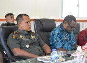Dandim 1710/Mimika Bersama Forkopimda Siap Sukseskan TMMD ke-124 Lewat Rakornis Virtual