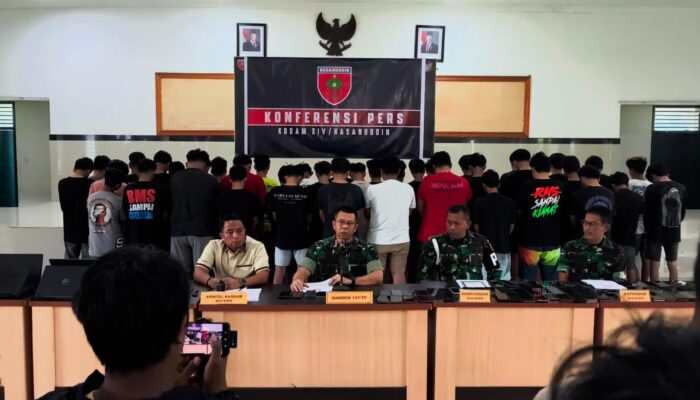 Sindikat Penipuan Online Dibongkar, 40 Pelaku Diciduk Kodam XIV/Hasanuddin