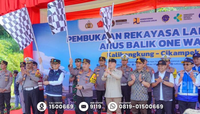 Polri Berlakukan One Way Nasional KM 414-70 Tol Trans Jawa, Kapolri Imbau Pemudik Utamakan Keselamatan saat Berkendara