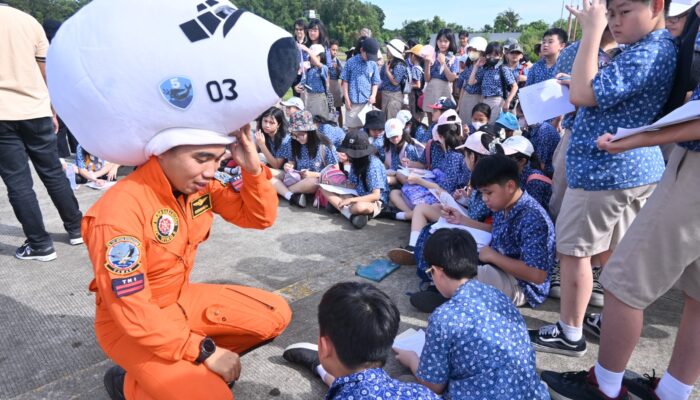 Ribuan Siswa Takjub dalam Kunjungan Kedirgantaraan di Lanud Sultan Hasanuddin