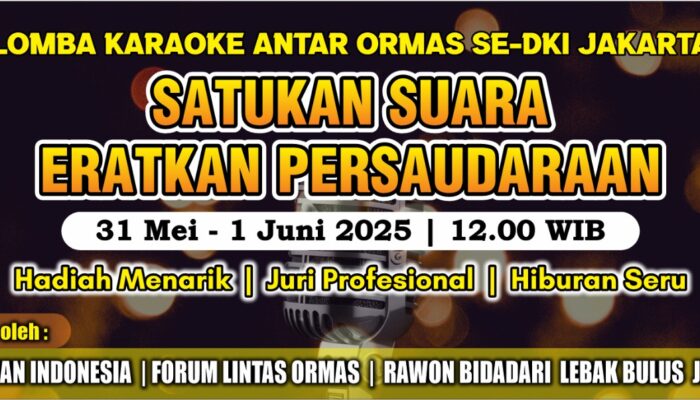 Lomba Karaoke Antar Ormas: Wujudkan Kebersamaan Lewat Tembang Kenangan