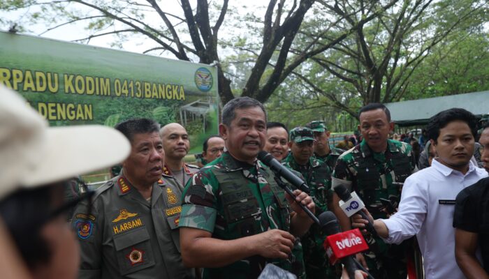 Kasad Apresiasi Inovasi Ketahanan Pangan di Bangka Botanical Garden