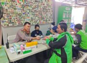 Dalam Rangka HUT Bhayangkara ke-79, Polres Metro Jakarta Pusat Gelar Pemeriksaan Kesehatan Gratis untuk Pengemudi Ojek Online