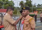Dandim 1710/Mimika Pimpin Upacara Pembukaan Perkemahan Sabtu-Minggu (Persami) Pramuka Saka Wira Kartika