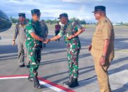 Dandim 1710/Mimika Sambut Kunker Wakasad di Kabupaten Mimika