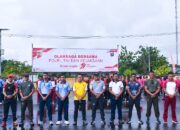Sinergitas TNI-Polri: Kodim 1710/Mimika Ikuti Olahraga Bersama Dalam Rangka Hari Bhayangkara Ke-79