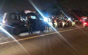 Ciptakan Kondusifitas Wilayah, Koramil 03/Pasar Rebo, Ciracas Giat Rutin Patroli Malam