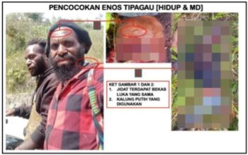 Prajurit TNI Lumpuhkan Tokoh OPM Enos Tipagau di Intan Jaya