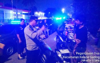 Polsek Kelapa Gading Gelar Patroli Skala Besar, Amankan 7 Motor Bodong dan Tertibkan Warung Remang-remang