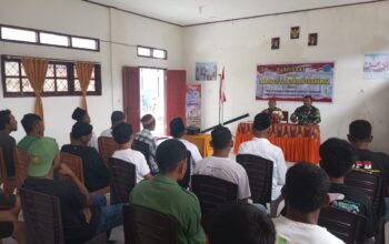 Satgas TMMD Kodim 1506/Namlea Melaksanakan Kegiatan Sosialisasi Tentang Keamanan dan Ketertiban Masyarakat (Kamtibmas) di Desa Hote