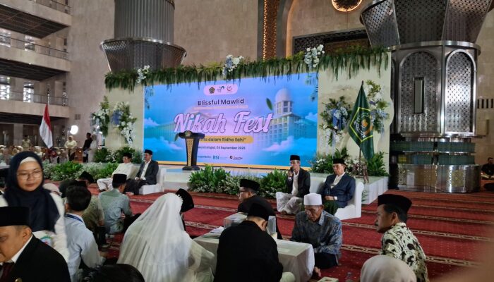 Nikah Fest 2025: Kemenag Fasilitasi 100 Pasangan dalam Pernikahan Massal Gratis di Masjid Istiqlal