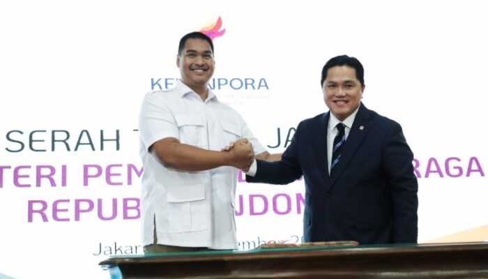 Erick Thohir Resmi Jabat Menpora: “Olahraga Alat Pemersatu, Pemuda Kekuatan Bangsa”