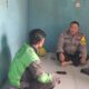Bhabinkamtibmas Kelurahan Medansatria Laksanakan DDS dan Himbauan Kamtibmas kepada Ojol