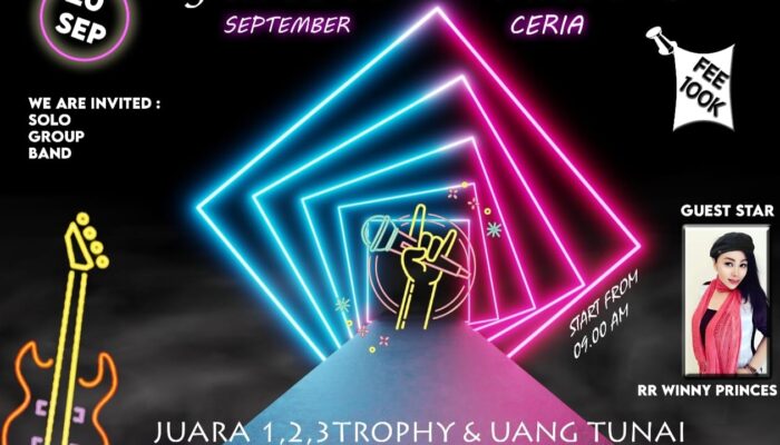 Ikutilah Lomba FESTIVAL MUSIK – SEPTEMBER CERIA