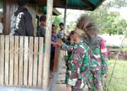 Jelang HUT TNI Ke-80, Babinsa Koramil 1715-07/Suru-Suru Kodim 1715/Yahukimo Melaksanakan Kegiatan Komsos Dengan Masyarakat di Kampung Brimono Distrik Suru-Suru