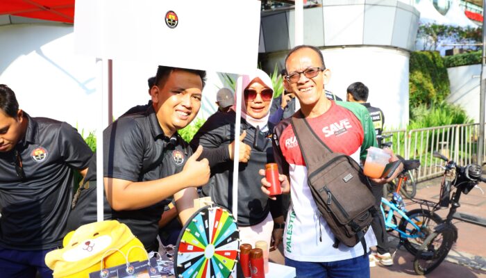 Polri Sosialisasi Hak untuk Tahu dengan Cara Seru di CFD Sudirman