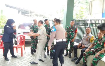 Koramil 01/Jatinegara Terima Kunjungan Kapolsek dan Plt Camat Jatinegara dalam Rangka HUT TNI ke-80
