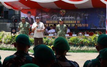 Panglima TNI Dampingi Menhan RI Tinjau Yonif TP 835/Samota Yudha Bhakti di Sumbawa