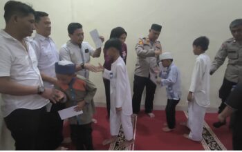 Polsek Bekasi Barat Berbagi: Santunan Anak Yatim dan Doa Bersama untuk Keberkahan dan Keamanan Wilayah