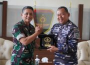 PERKUAT SINERGI ANTARMATRA, PANGKOLINLAMIL LAKSANAKAN COURTESY CALL KE DIVIF 3 KOSTRAD
