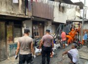 270 Personel Gabungan Terjun Lakukan Kerja Bakti Pasca Kebakaran di Duri Selatan