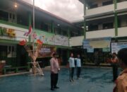 Gandeng Babinsa, Bhabinkamtibmas Medansatria Beri Pelatihan PBB ke Siswa SMP