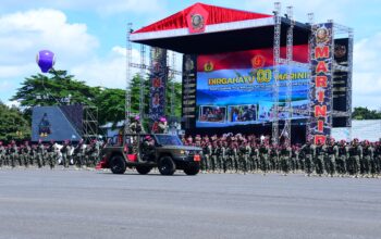 KAS KOLINLAMIL HADIRI PUNCAK PERINGATAN HUT KE-80 KORPS MARINIR