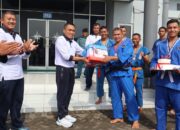 KOMANDAN SATLINLAMIL 2 DAN JAJARAN RAYAKAN 12 TAHUN BERDIRINYA OLAHRAGA REAL FIGHTER