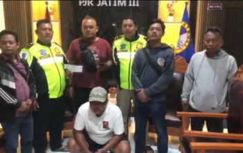 PJR Jatim Amankan Terduga Pelaku Penggelapan Mobil Rental di Ruas Tol Jombang – Mojokerto