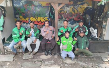 Wakapolsek Medansatria Kunjungi Base Camp Ojol Kober, Perkuat Silaturahmi dan Sinergitas Kamtibmas
