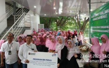 BRI Peduli kanca Cibubur Salurkan Paket Sembako untuk Masyarakat Jabodetabek